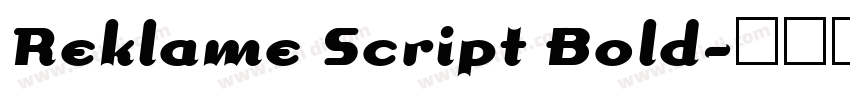 Reklame Script Bold字体转换